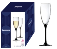 Набор Бокал Люминарк д/шампанского Домино 170 мл 4 шт МФК Профит