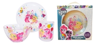 Набор "My Little Pony" 3 пр.: кружка 250 мл, салатник 13 см, тарелка 19,5 см в под. уп МФК Профит